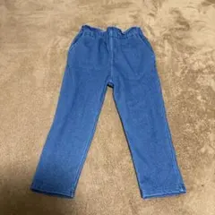 プティマイン　スマイルパンツ　100cm 裏起毛　デニム　長ズボン