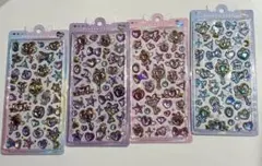 【正規品】マジカルボンボンドロップシール　4種　ピンク　水色　紫　オーロラ