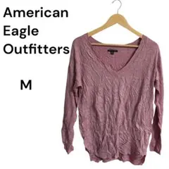 American Eagle Outfittersピンク Vネック ニット M