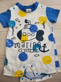 70cm ベビーカバーオール ブルー 男の子