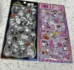 ディズニー プチドロップステッカー 2枚セット　ナイトメア　チェシャ猫のサムネイル