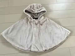 ミキハウスのクマ耳ポンチョ