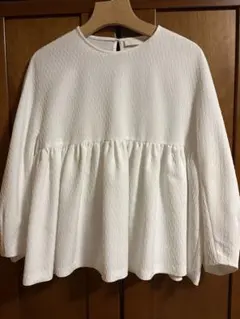 ballsey ジャガードペプラムブラウスのサムネイル