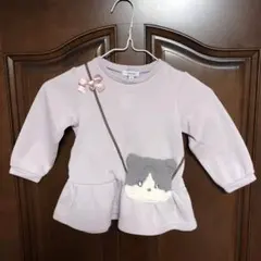 any FAM トレーナー　90 ネコ　ラベンダー【訳あり】