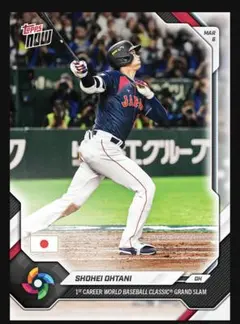 大谷翔平　WBC グランドスラムTopps Now 侍ジャパン　ドジャース