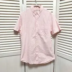 J.CREW ジェイクルー シアサッカー 半袖シャツ S ピンク ストライプのサムネイル
