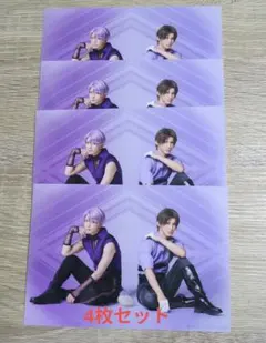 刀ミュ　静かなる夜半の寝ざめ　ライブ　ペアブロマイド　五月雨江ｘ長谷部　4枚