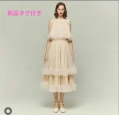 DRESS PRODUCTION リボンショルダー フリルドレス（N02） S - メルカリ