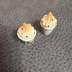 スターバックス風 ミニチュア カップ 2個セット