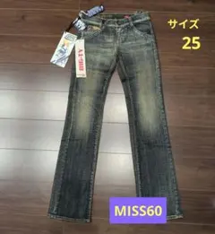 タグ付きMISS SIXTY BIG-TY レギュラーフィットデニム25インチのサムネイル
