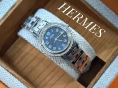 HERMES◎クリッパー/ネイビー文字盤/時計のサムネイル