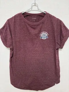 ELKEX 半袖Tシャツ Mサイズ ワインレッド ロゴプリントのサムネイル