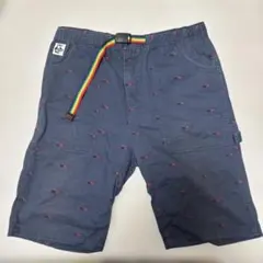 CHUMS チャムス ショートパンツ Lサイズ ネイビー 総柄のサムネイル