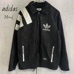 adidas　アディダス　トレフォイル　ナイロンジャケット　黒　ブラック　M L