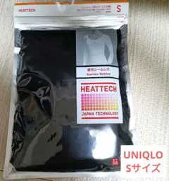 【UNIQLO】ヒートテック 襟元シームレス　ＵネックＴ(八分袖) Sサイズ 黒