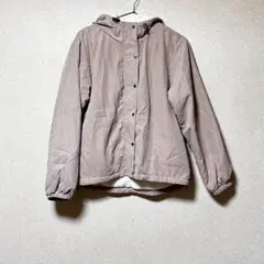 Blisterm 裏ボア厚手フード付きブルゾン M ベージュ 秋冬 大人可愛い