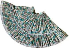 vintage フォークダンス衣装　レトロなサーキュラースカート　ハンドメイド