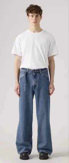ZARA サイドライン デニムパンツ ルーズ ワイド メンズ 希少 36 - メルカリ