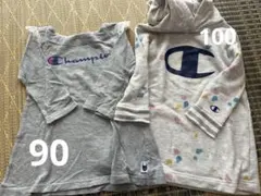 Champion キッズ ワンピース100cm グレー