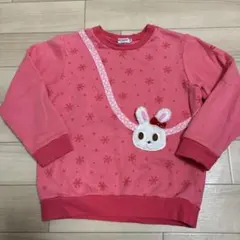 ミキハウス ピンク トレーナー 130