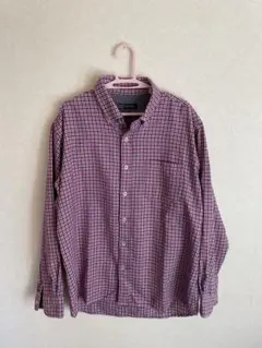 KANGOL ボタンダウンシャツ LLサイズ 赤と青のチェック