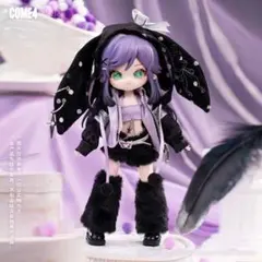 COME4FREE アウトフィット ドール服 着せ替え うさぎ パーカー 黒