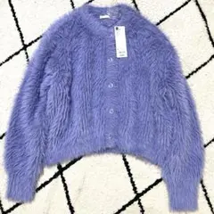 【未使用】GUフェザーヤーンクロップドカーディガン【長袖】