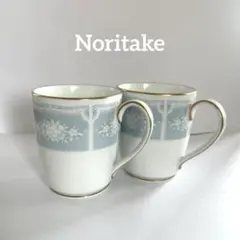 Noritake ノリタケ コーヒーカップ レースウッドゴールド 2客セット