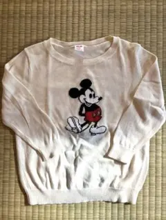 【ユニクロ】100cm Disney ミッキーマウス コットンセーター