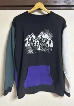 go slow caravan ゴースロー キャラバン 長袖トレーナー メンズ