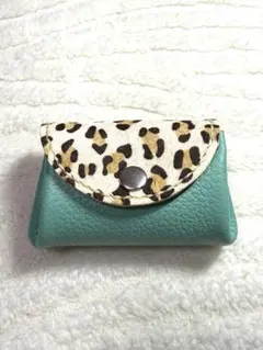 本革 レザー アコーディオンケース コインケース ハラココラボ