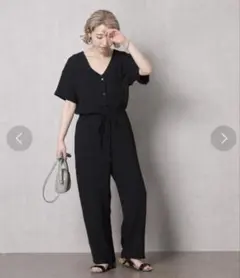 フリークスストア　リラックスオールインワン ブラック　Mサイズ