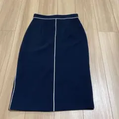 美品　ペンシルスカート　ひざ下　ZARA Mサイズ　ネイビー