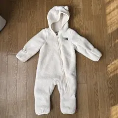 ノースフェイス ベビー ジャンプスーツ 6-12M／くま耳／フリース／美品