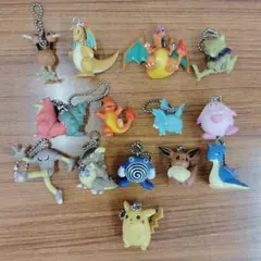 ポケモンフィギュア　当時物　キーホルダー　14体セット