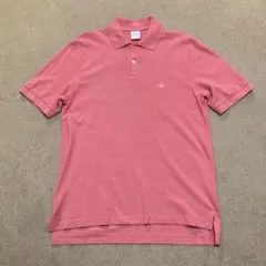 Brooks Brothers 鹿の子 ポロシャツ ピンク 刺繍ロゴ Sサイズ