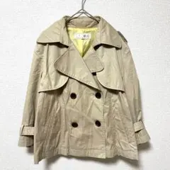 エニィファム　トレンチ コート　ベージュ　3　肩ボタン　ダブルブレストのサムネイル