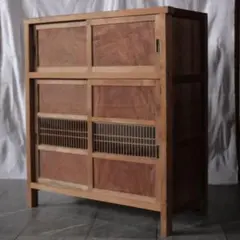 収納棚　食器棚　木箱　収納　器　古家具　古道具　アンティーク　昭和レトロ