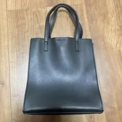 ブラックトートバッグ 合成皮革