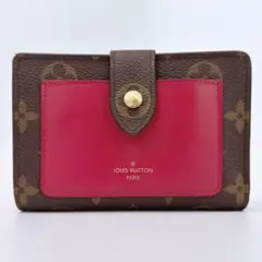 ルイヴィトン ポルトフォイユ・ジュリエット 二つ折り財布 モノグラム フーシャ