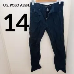 U.S. POLO ASSN. 【14】チノパン ブラック ズボン 古着 レア