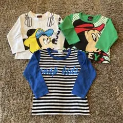 BABYDOLL ミッキーマウス ANAPkids ボーダー 長袖Tシャツ