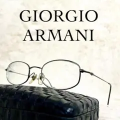 極美品　GIORGIO ARMANI　メガネ　超軽量　ブラックフレーム