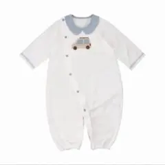 赤ちゃんの城　コットンロンパース 50-70㎝　車刺繍