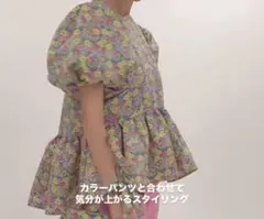 ツルバイマリコオイカワ Eleonore flower ブラウス トップス 花柄 TSURU by Mariko Oikawa（ツルバイマリコオイカワ）の「TSURU by