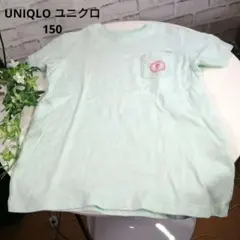 ユニクロ UNIQLO 半袖 キッズ Tシャツ すみっこぐらし 薄い緑色150