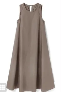 バックリボンAラインフレアワンピース