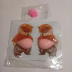 柴犬　ぷにぷに　スクイーズ　もっちり　お腹　ぽっこり　肉球　ステッカー