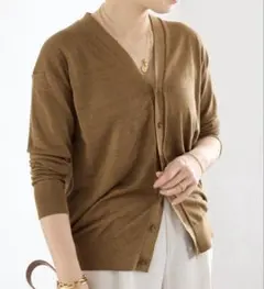 Deuxieme Classe BRONZER RICH カーディガン　キャメル