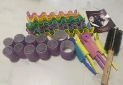 【海外トレンド】 乾かすだけヘアセットまとめ売り 脱アイロンダメージケアギャル